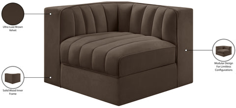 Talia Brown Velvet Performance Fabric Upholstered Chair, 1 Piece (Style 2)