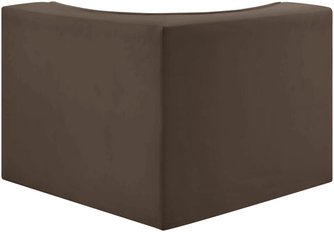 Talia Brown Velvet Performance Fabric Upholstered Chair, 1 Piece (Style 2)