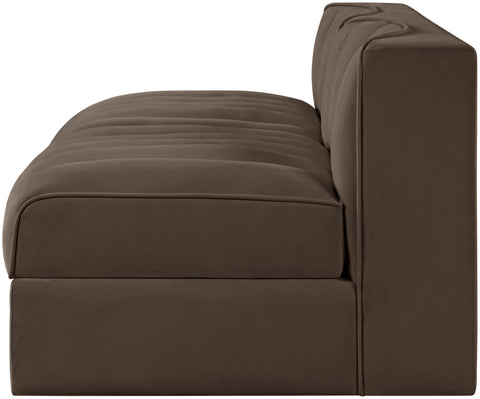 Talia Brown Velvet Performance Fabric Upholstered Loveseat, 2-Piece
