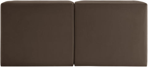 Talia Brown Velvet Performance Fabric Upholstered Loveseat, 2-Piece