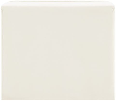 Talia Cream Velvet Performance Fabric Upholstered Chair, 1 Piece