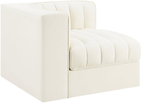 Talia Cream Velvet Performance Fabric Upholstered Chair, 1 Piece (Style 2)