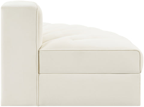 Talia Cream Velvet Performance Fabric Upholstered Chair, 1 Piece (Style 3)