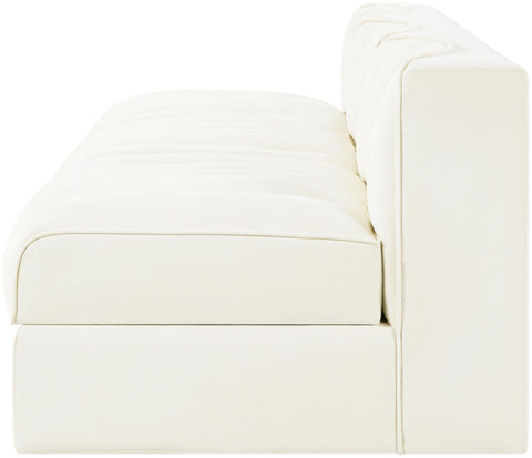 Talia Cream Velvet Performance Fabric Upholstered Sofa, 3-Piece