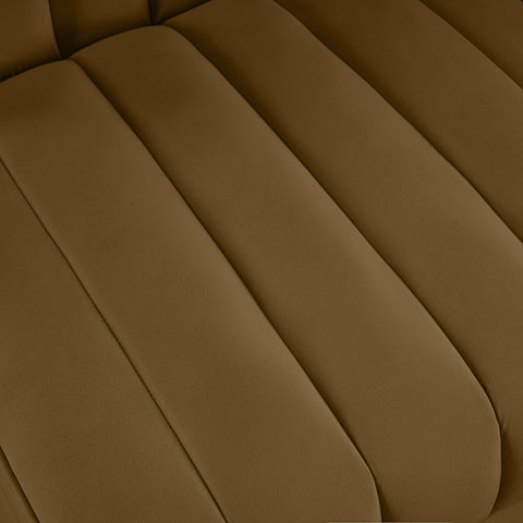 Talia Saddle Velvet Performance Fabric Upholstered Chair, 1 Piece