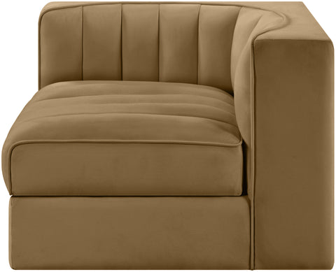 Talia Saddle Velvet Performance Fabric Upholstered Chair, 1 Piece (Style 2)