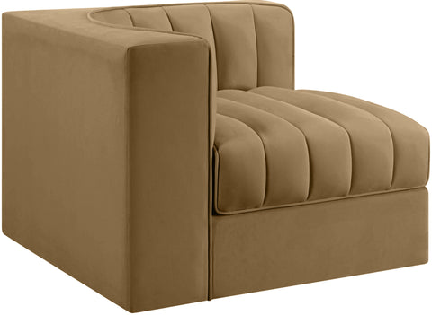 Talia Saddle Velvet Performance Fabric Upholstered Chair, 1 Piece (Style 2)