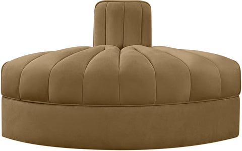 Talia Saddle Velvet Performance Fabric Upholstered Chair, 1 Piece (Style 3)