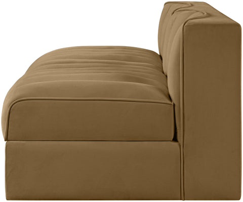 Talia Saddle Velvet Performance Fabric Upholstered Loveseat, 2-Piece