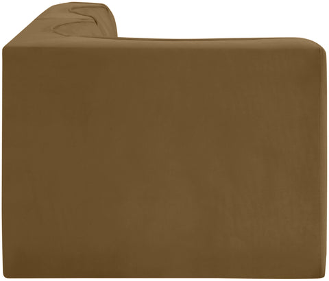 Talia Saddle Velvet Performance Fabric Upholstered Sectional, 3-Piece