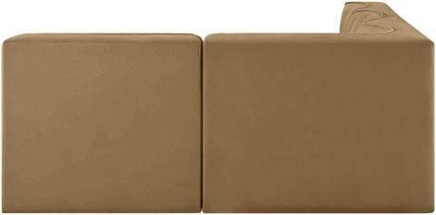 Talia Saddle Velvet Performance Fabric Upholstered Sectional, 4-Piece