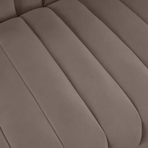Talia Taupe Velvet Performance Fabric Upholstered Chair, 1 Piece