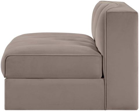 Talia Taupe Velvet Performance Fabric Upholstered Chair, 1 Piece