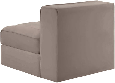 Talia Taupe Velvet Performance Fabric Upholstered Chair, 1 Piece