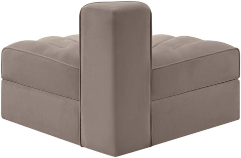 Talia Taupe Velvet Performance Fabric Upholstered Chair, 1 Piece (Style 3)