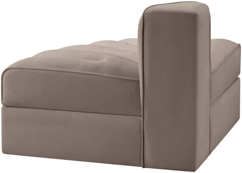 Talia Taupe Velvet Performance Fabric Upholstered Chair, 1 Piece (Style 3)