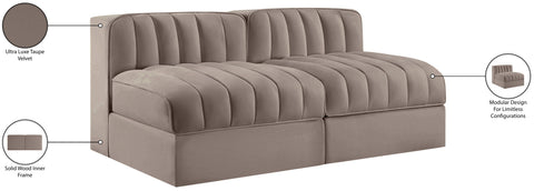 Talia Taupe Velvet Performance Fabric Upholstered Loveseat, 2-Piece