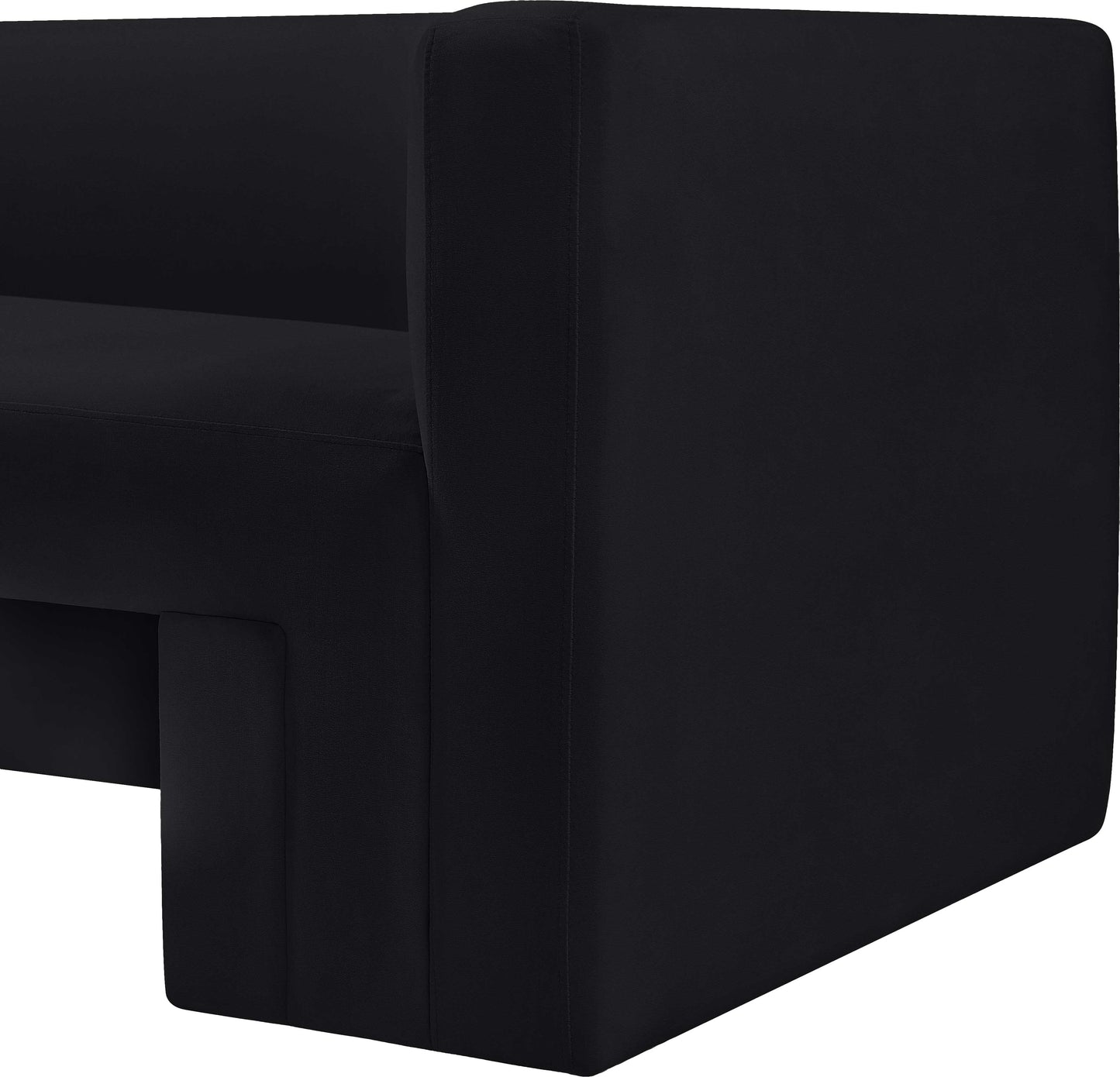 woodford black velvet chair c