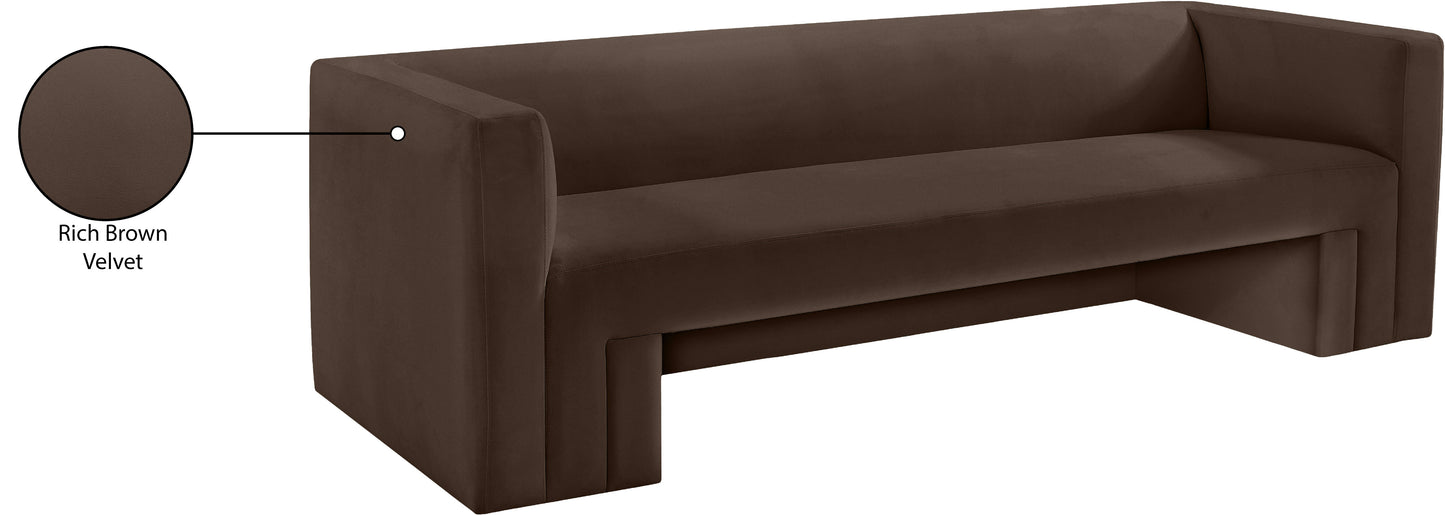 woodford brown velvet sofa s