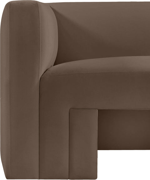 Woodford Brown Velvet Sofa S