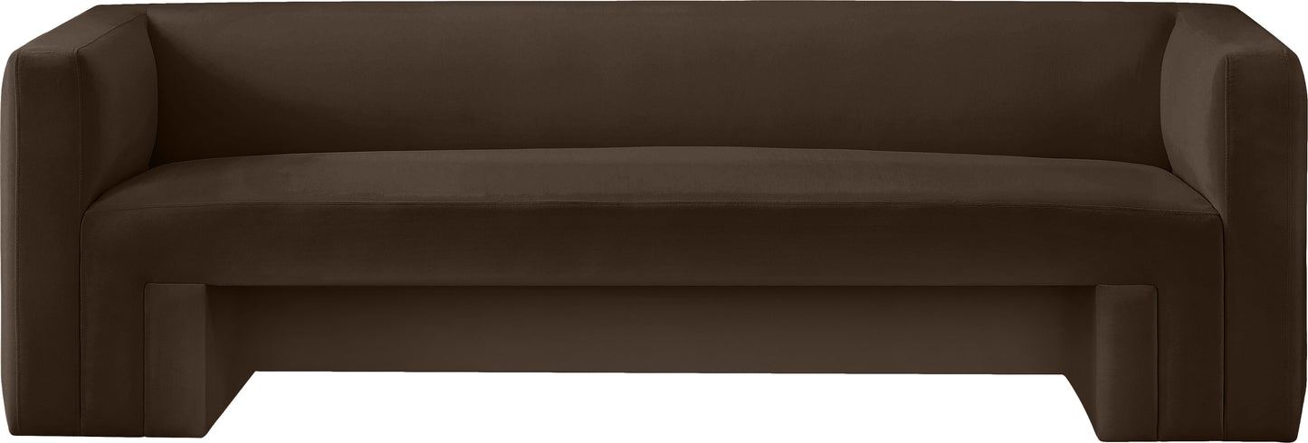 woodford brown velvet sofa s