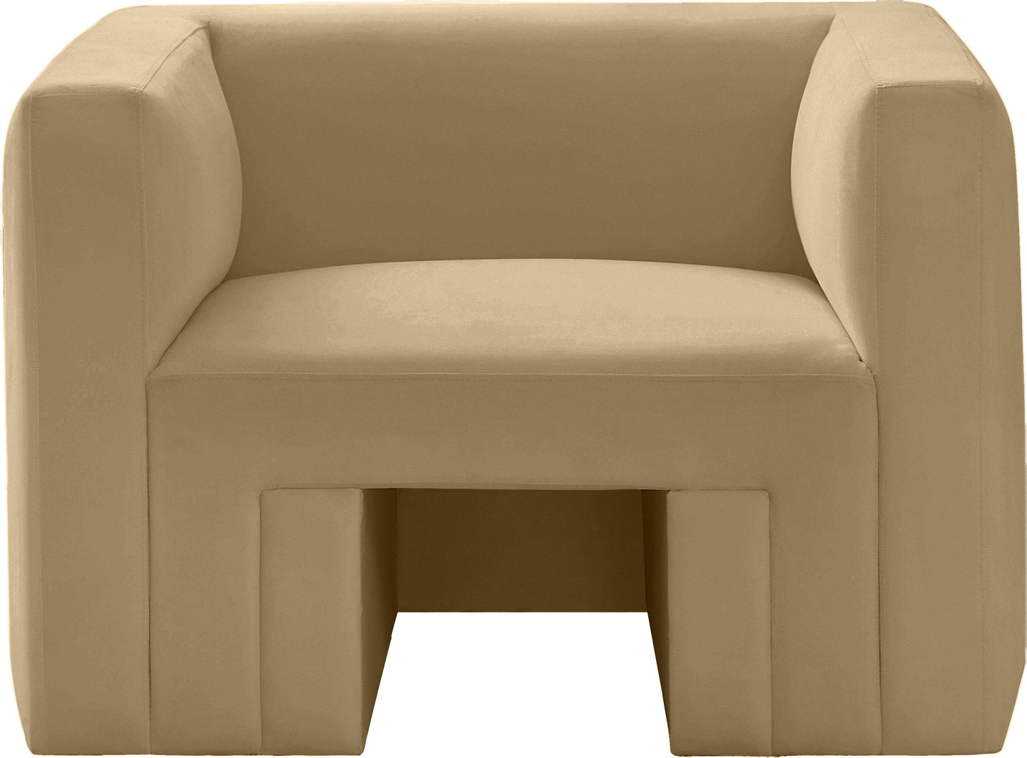 woodford camel velvet chair c