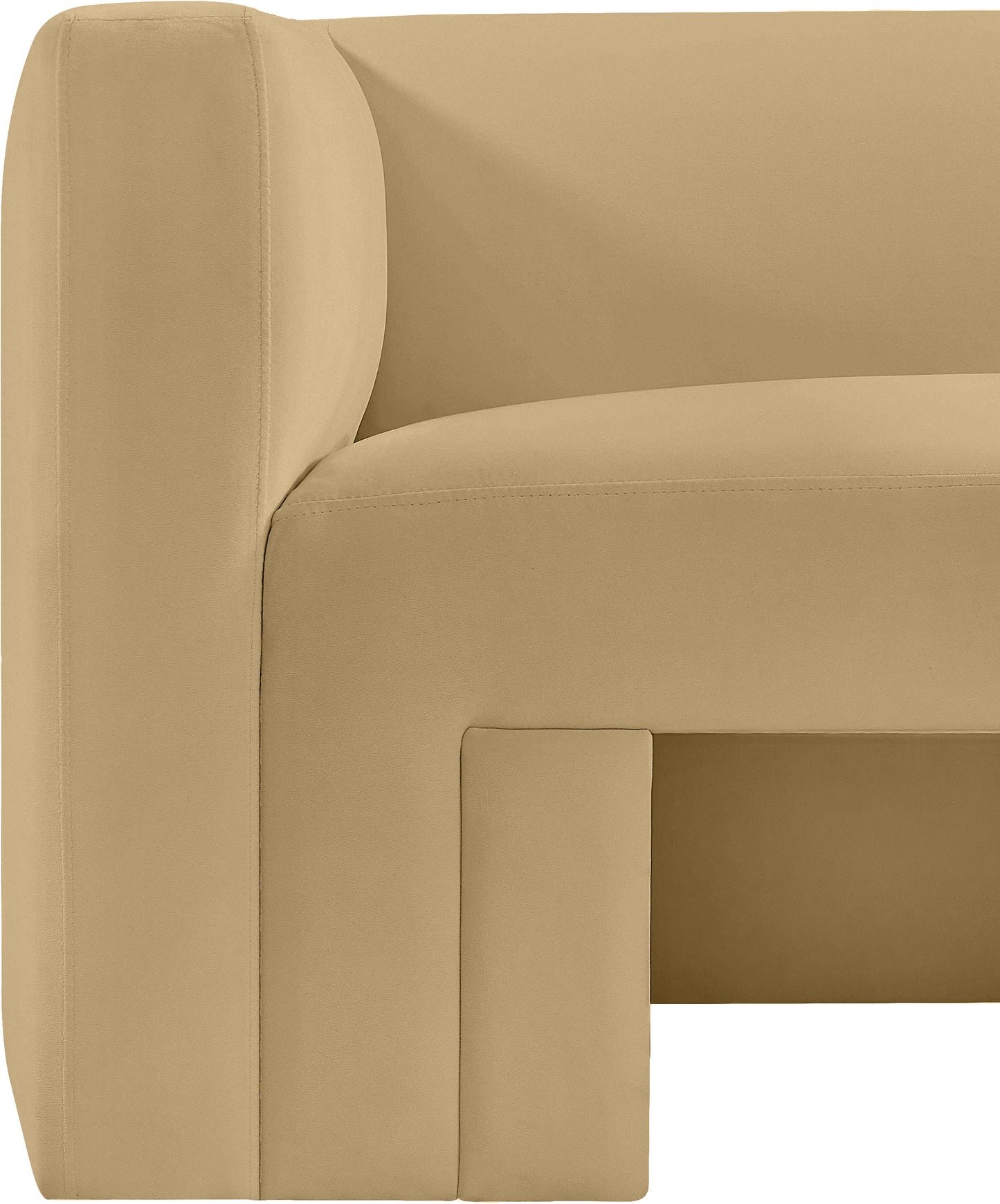 woodford camel velvet sofa s