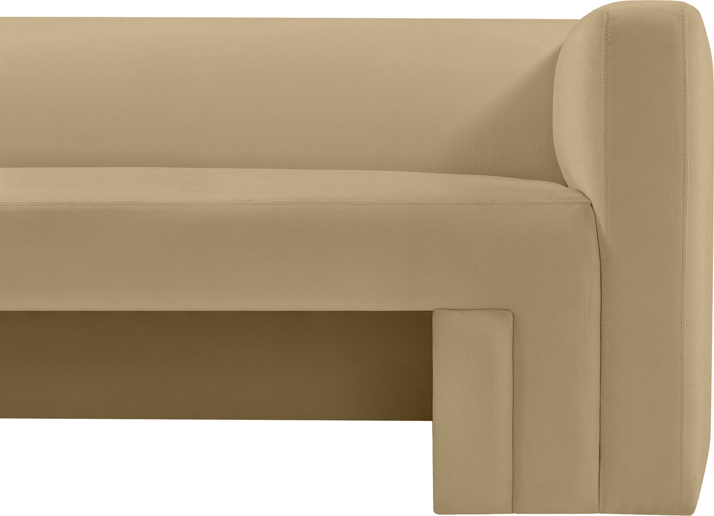 woodford camel velvet sofa s