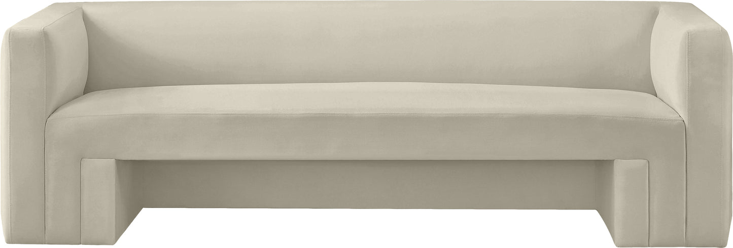 woodford cream velvet sofa s