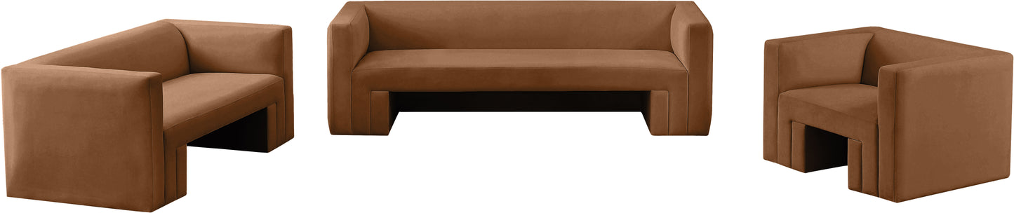 woodford saddle velvet loveseat l