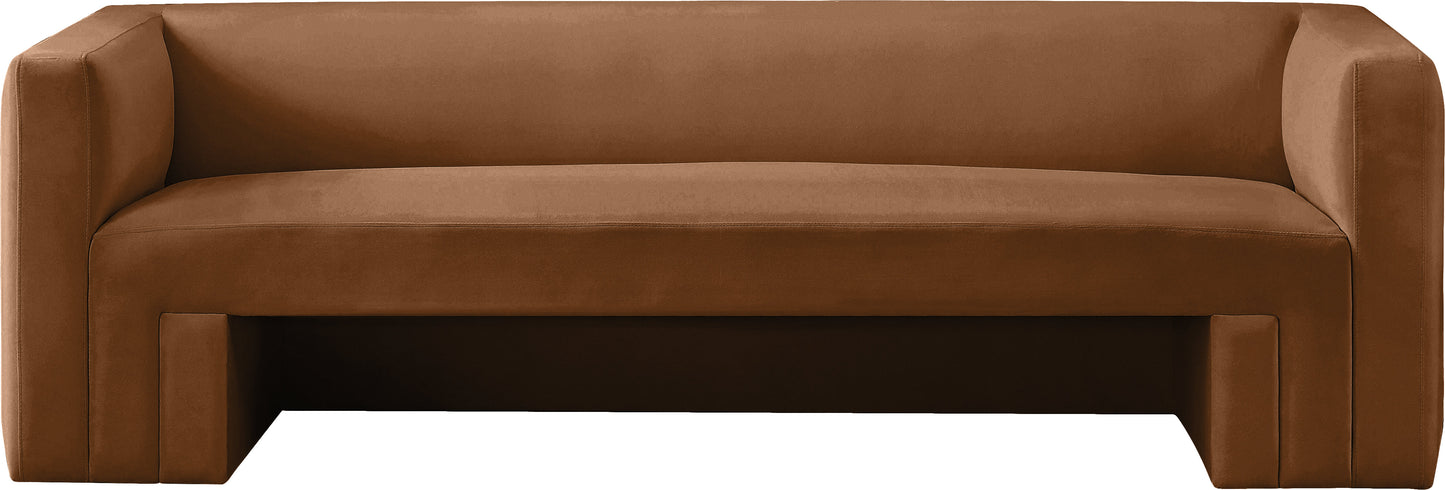 woodford saddle velvet sofa s