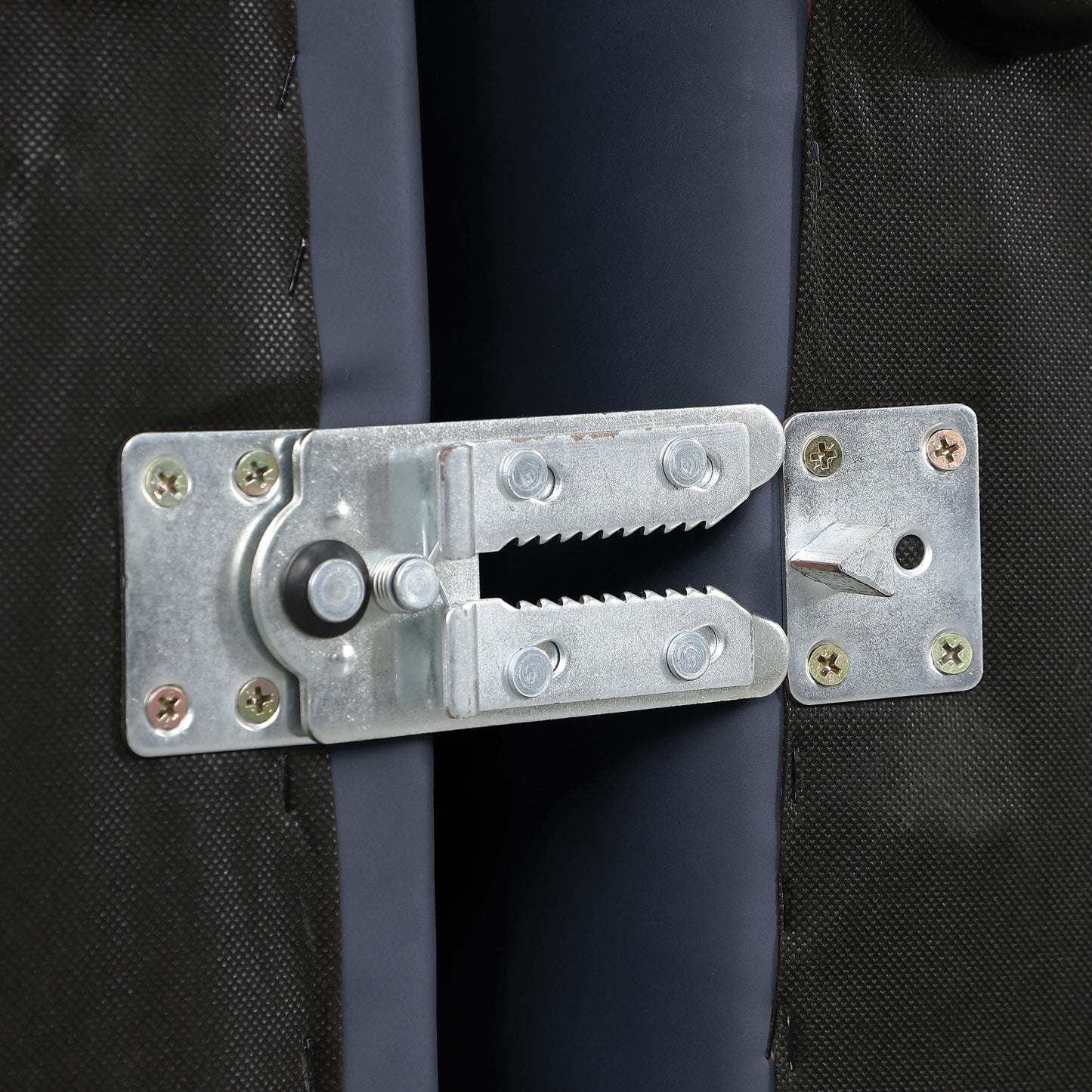 crescent navy blue faux leather ottoman ott