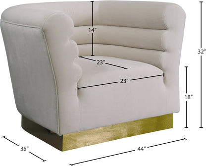 Rotunda Cream Velvet Chair C