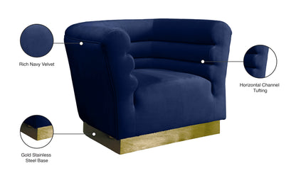 Rotunda Navy Velvet Chair C