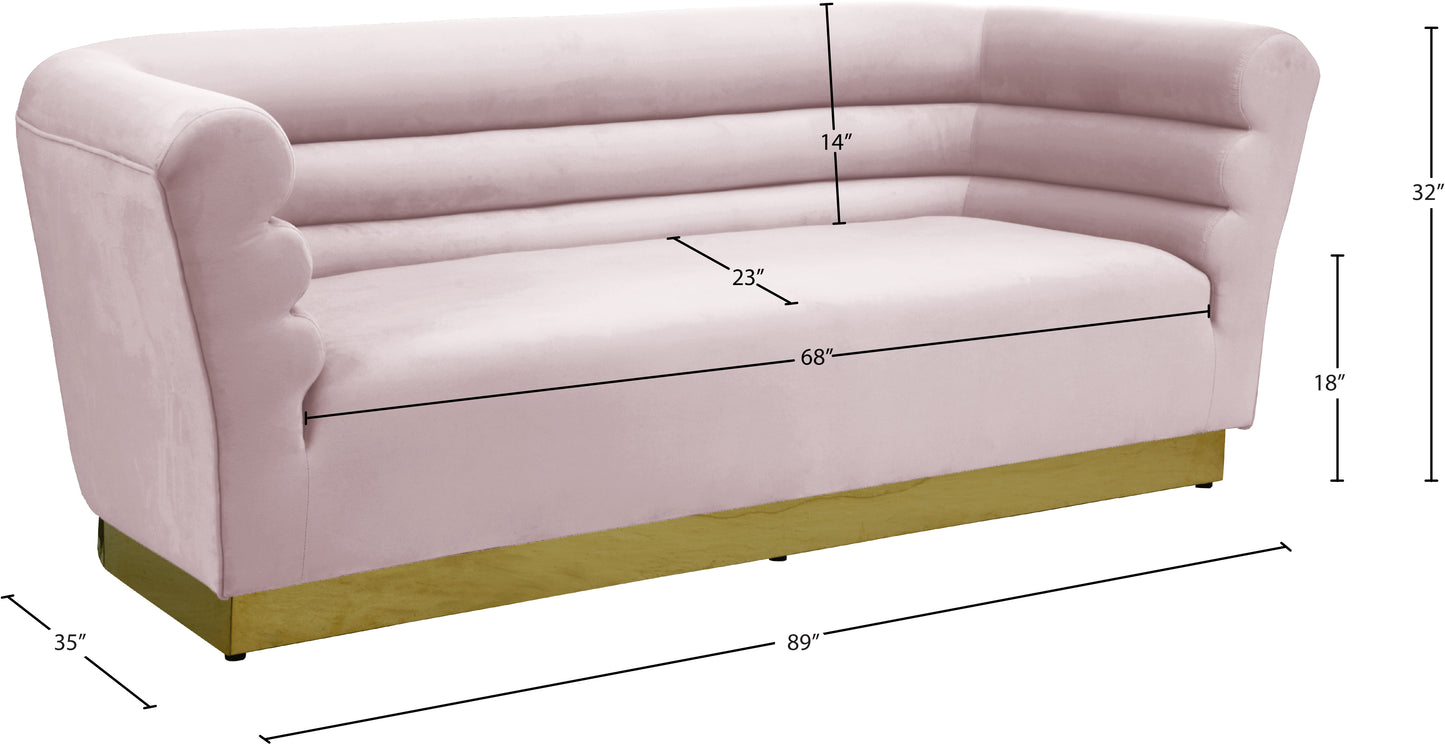 rotunda pink velvet sofa s