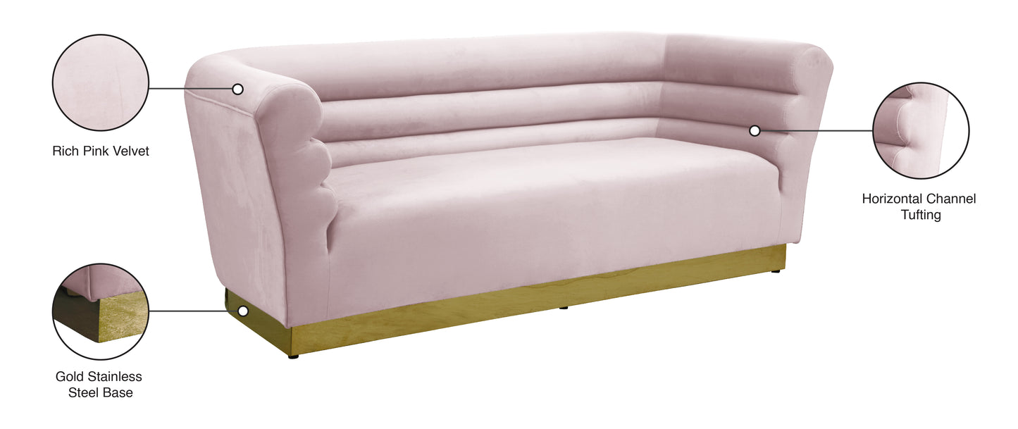 rotunda pink velvet sofa s