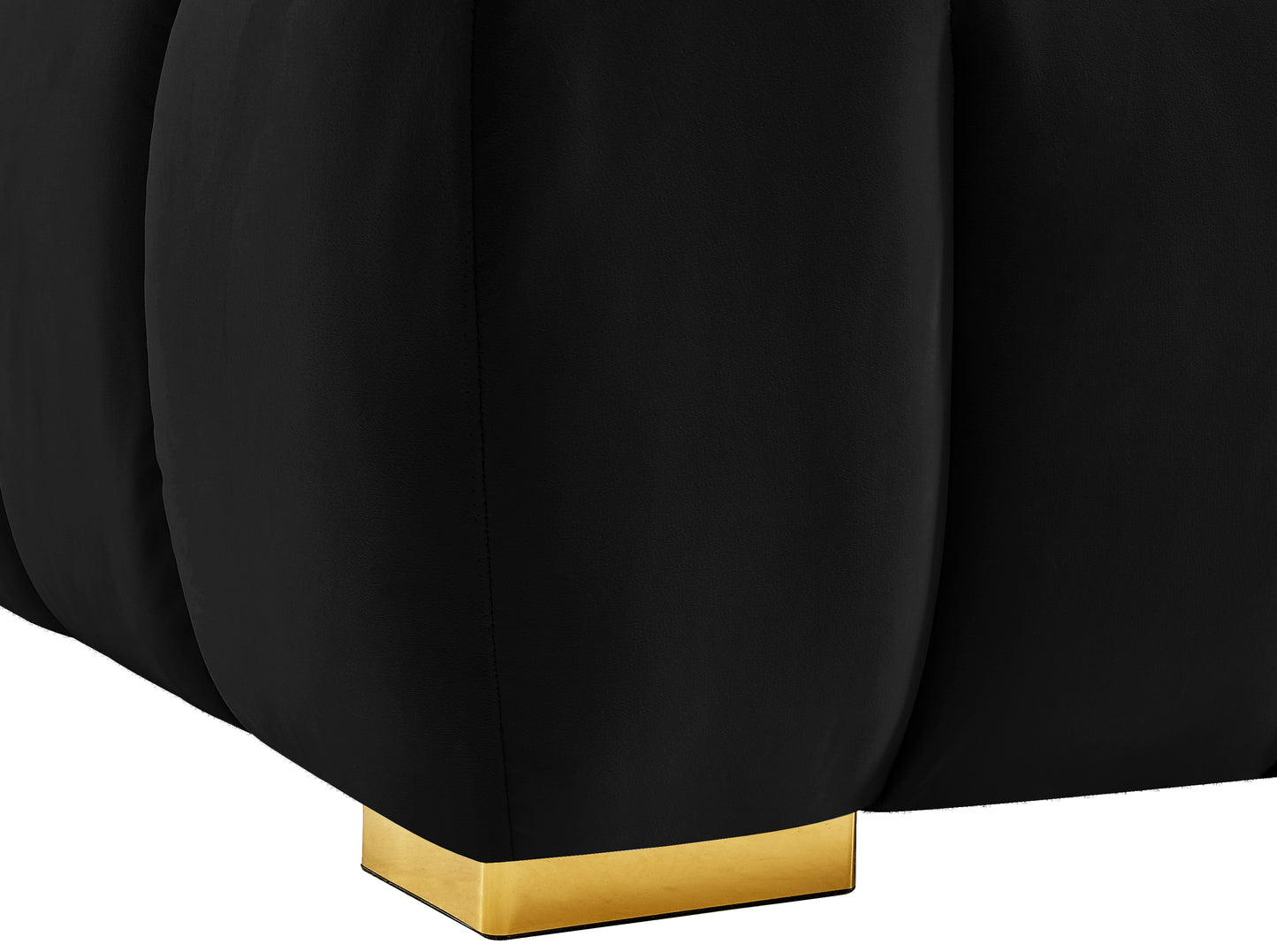 industry black velvet chair c