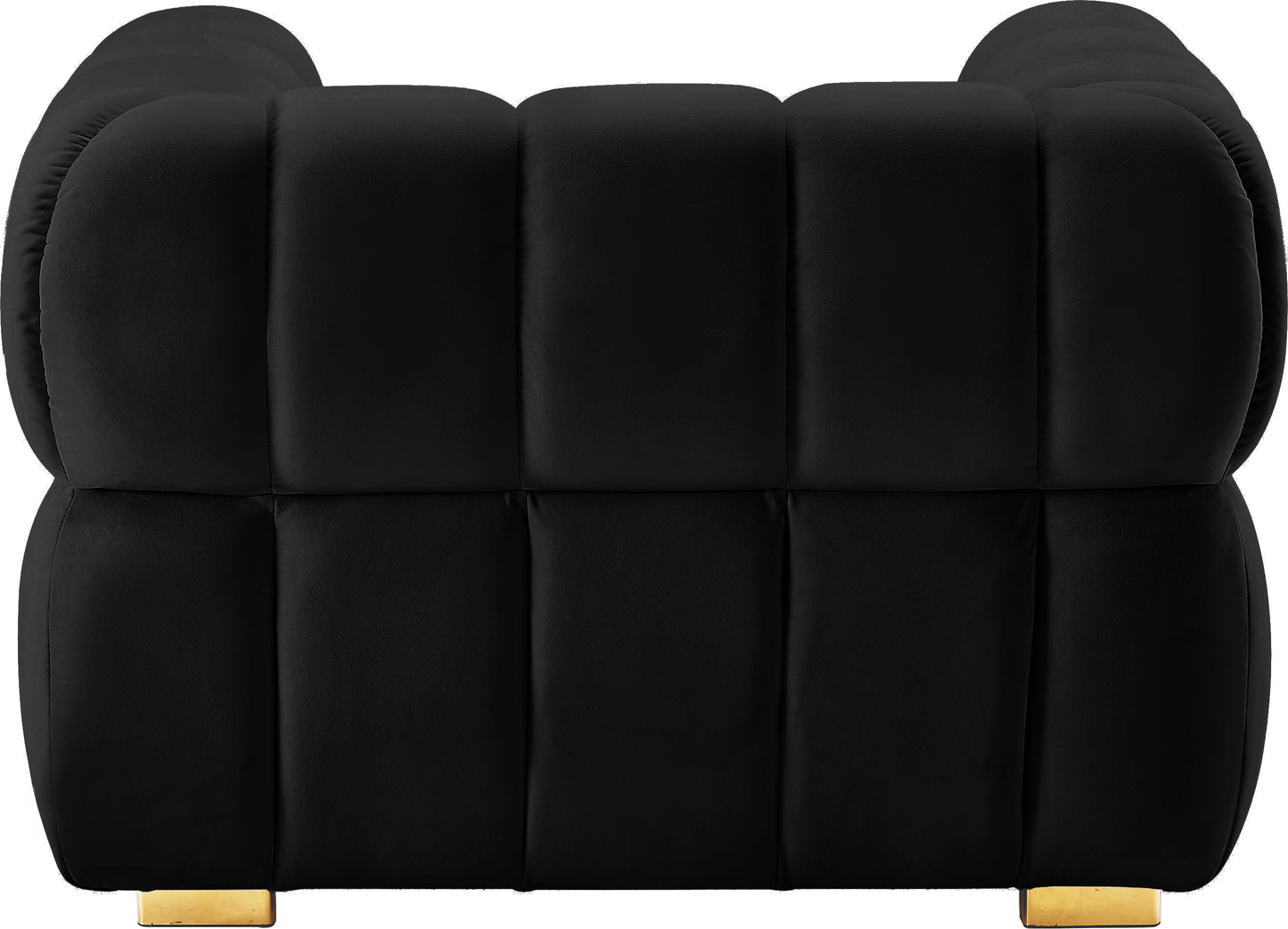 industry black velvet chair c