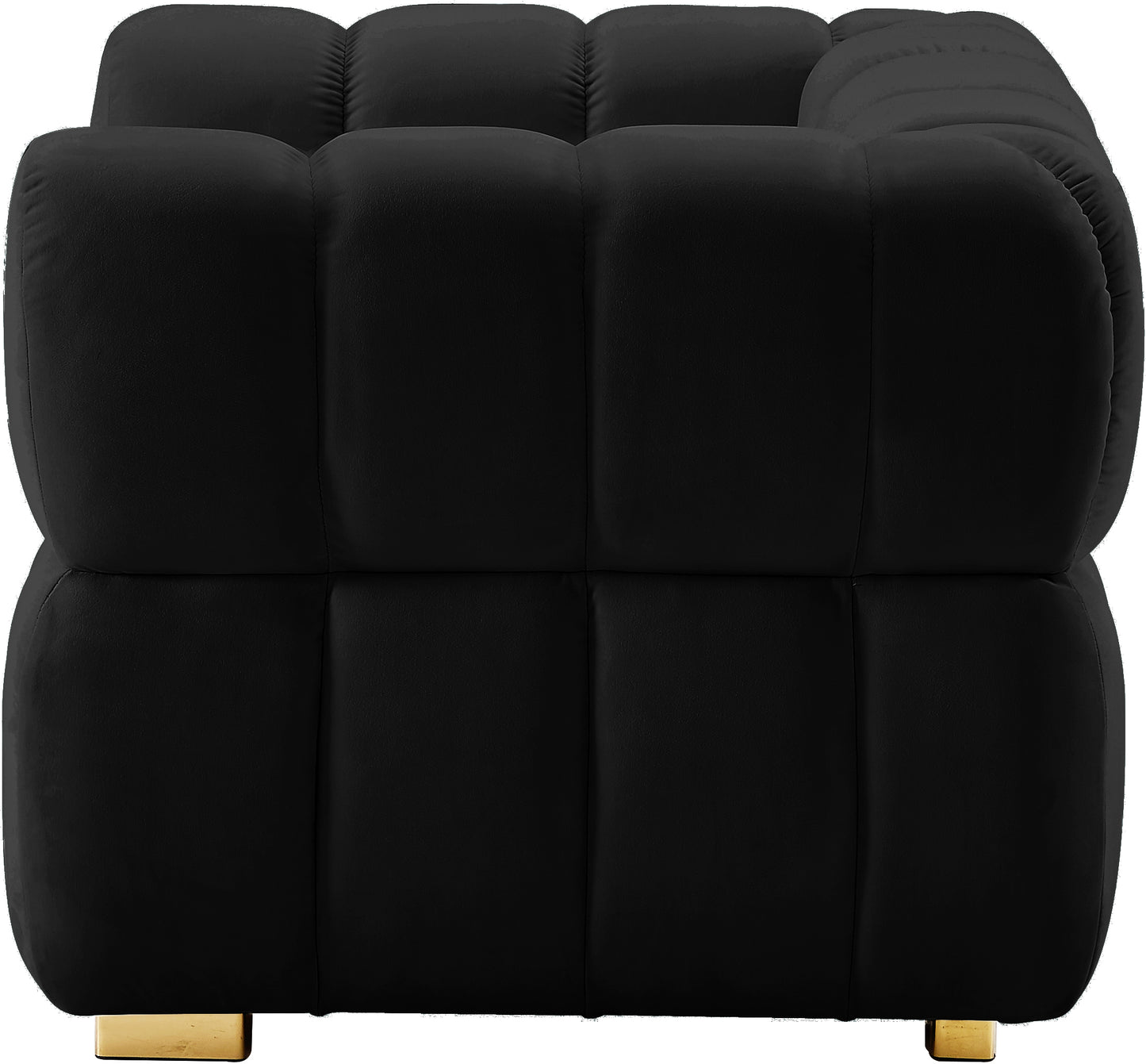 industry black velvet chair c