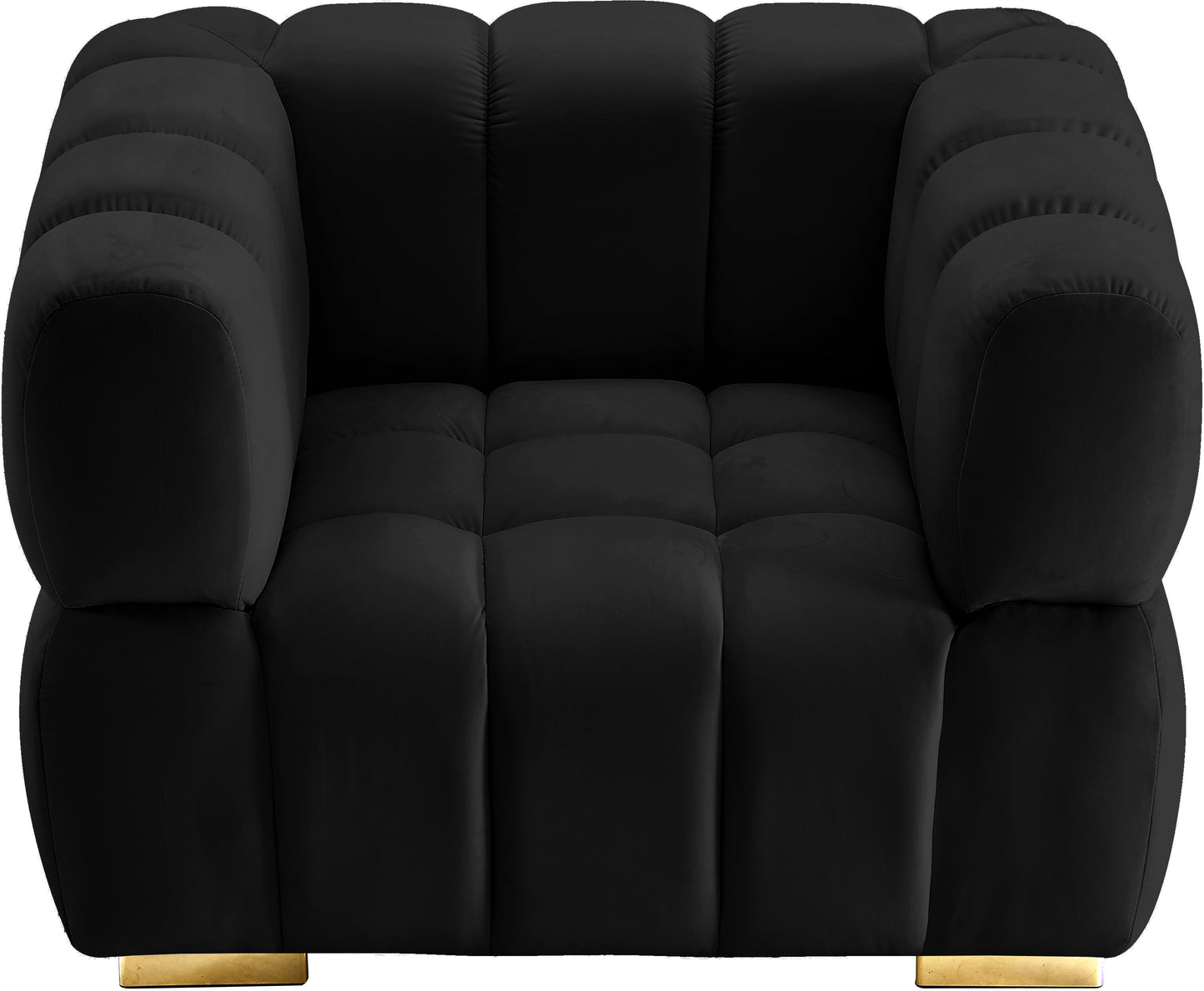 industry black velvet chair c