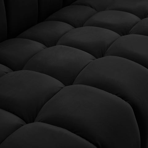 Industry Black Velvet Sofa S