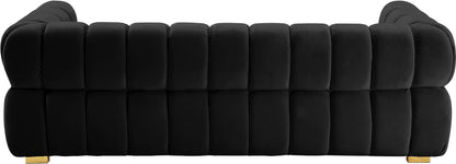 Industry Black Velvet Sofa S