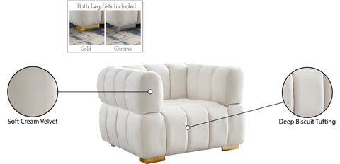 Industry Cream Velvet Chair C