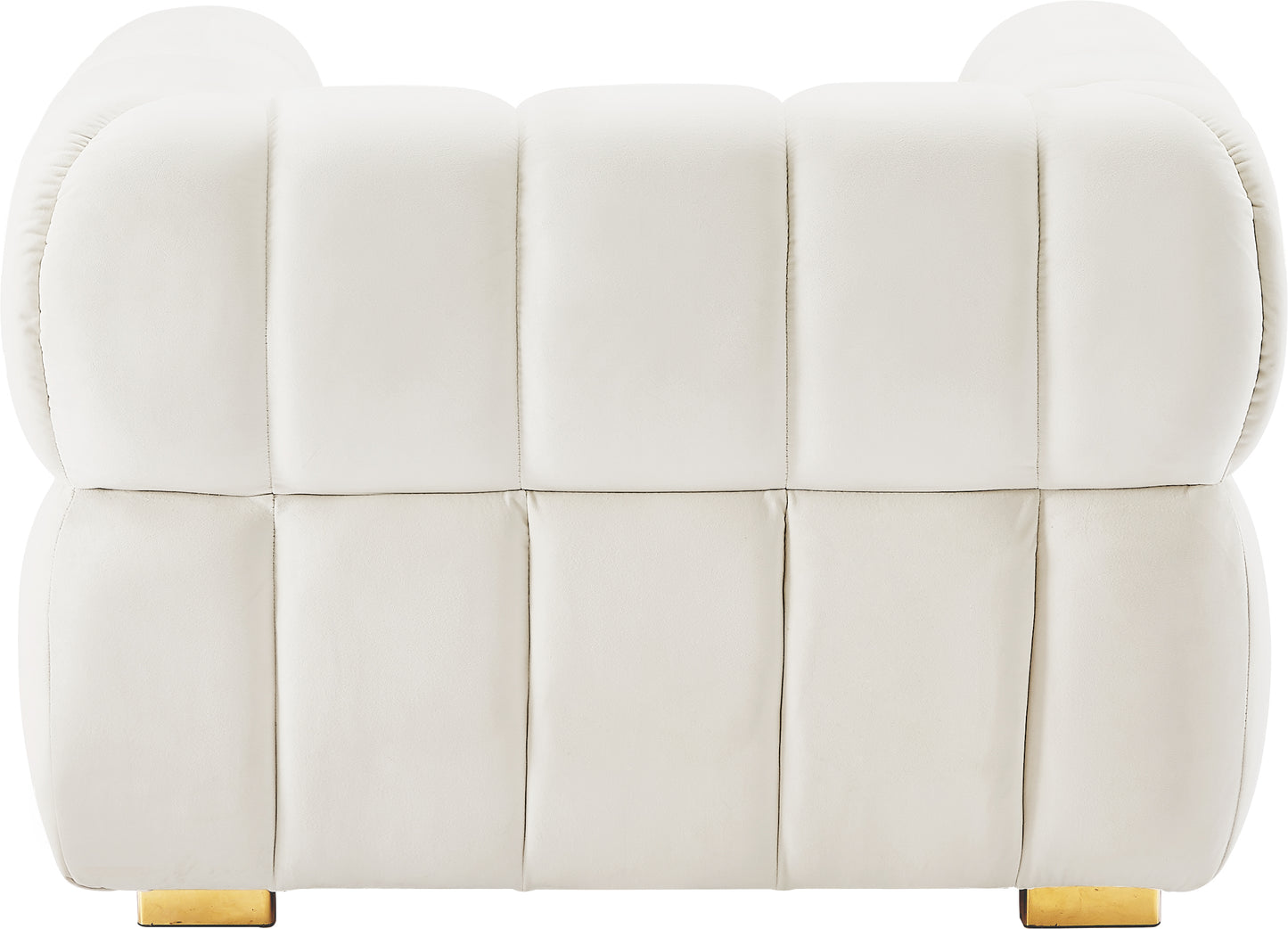 industry cream velvet chair c