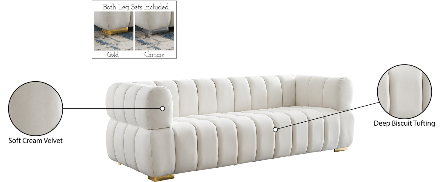 industry cream velvet sofa s