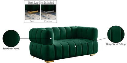 Industry Green Velvet Loveseat L