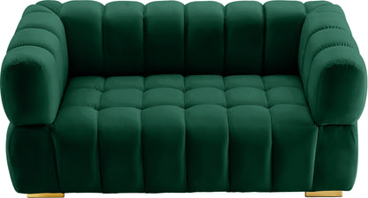 Industry Green Velvet Loveseat L