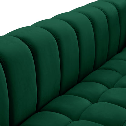 Industry Green Velvet Loveseat L