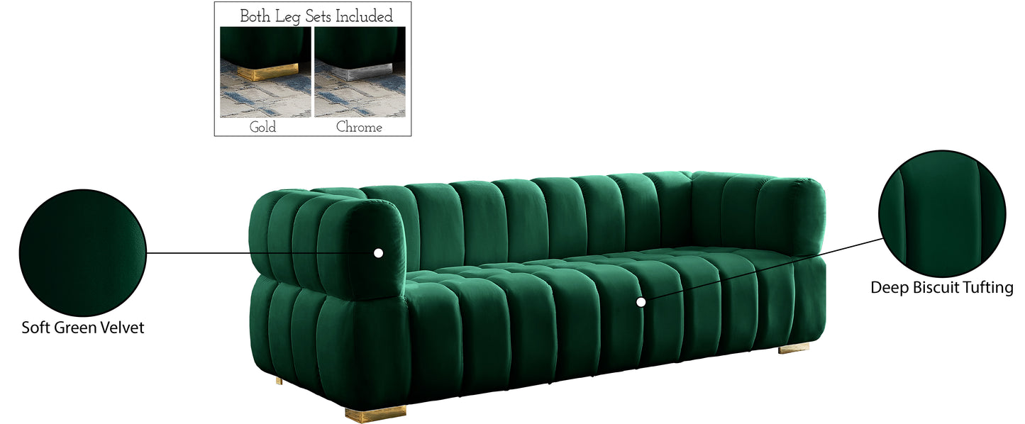 industry green velvet sofa s