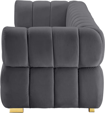 Industry Grey Velvet Sofa S